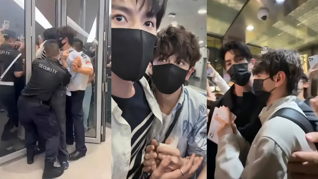 Double Helix Stars Ayden & Elio Mobbed by Stalker Crowds at Airport