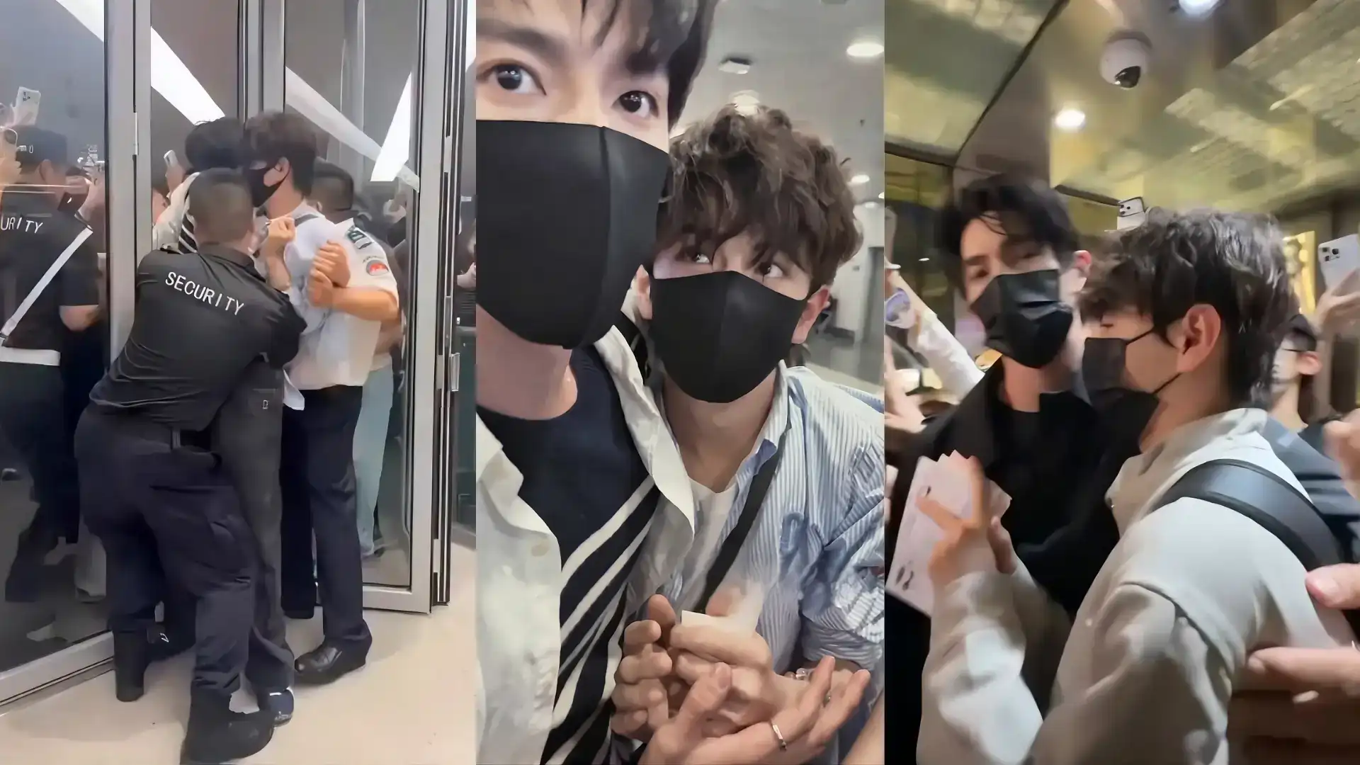 Double Helix Stars Ayden Elio Mobbed By Stalker Crowds At Airport Double Helix Stars Ayden Elio Mobbed By Stalker Crowds At Airport